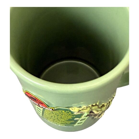 Jurassic Park Coffee Tea Mug Cup Green 3D Dinosaur 5” EUC - Picture 3 of 7